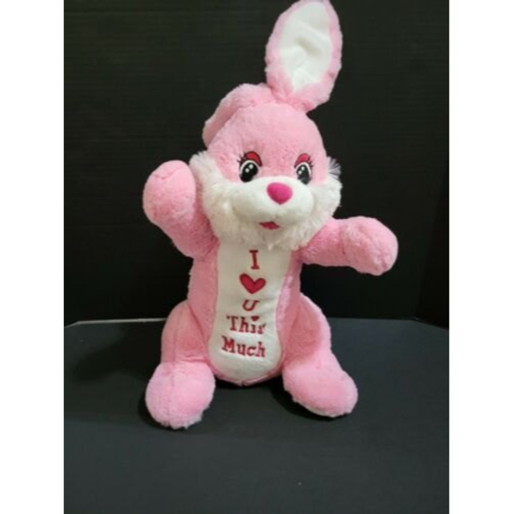 Dan Dee Collector’s Choice Bunny Rabbit Pink Plush Stuffed Animal Toy - Picture 1 of 6